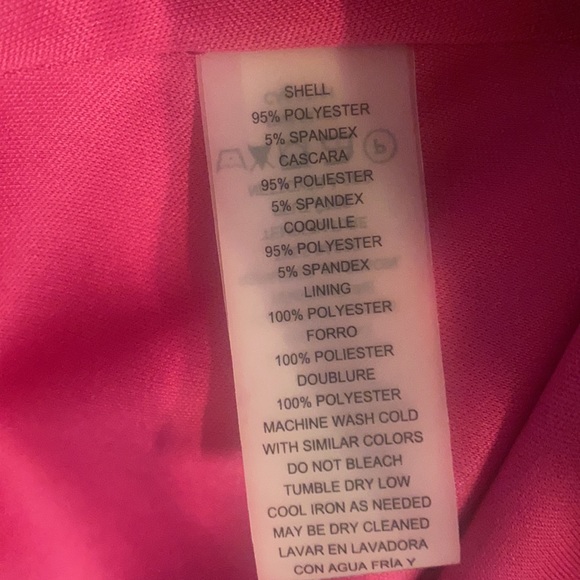 Vince Camuto Pink V-neck Fit Flare Cocktail Dress - Picture 6 of 6